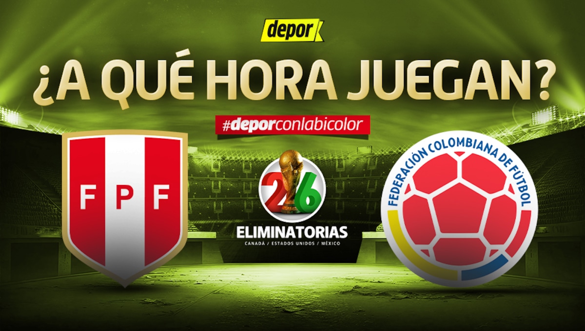 ¿A qué hora ver Perú vs Colombia por fecha 7 de Eliminatorias Mundial 2026?