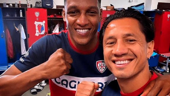 Tras ‘amenazarlo’, Yerry Mina celebra a Gianluca Lapadula y le inventa un apodo inusual