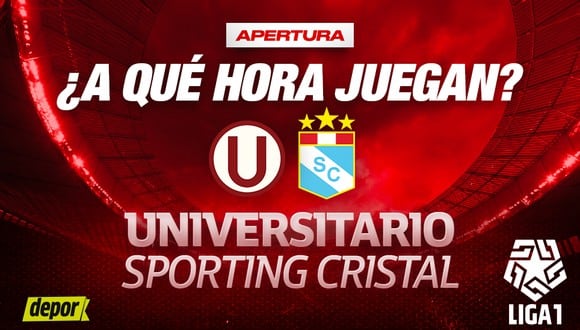 ¿A qué hora juegan Universitario vs. Sporting Cristal por el Torneo Apertura?